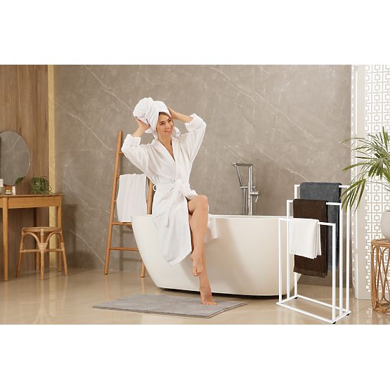 Porta asciugamani con 3 bracci Tire bianco