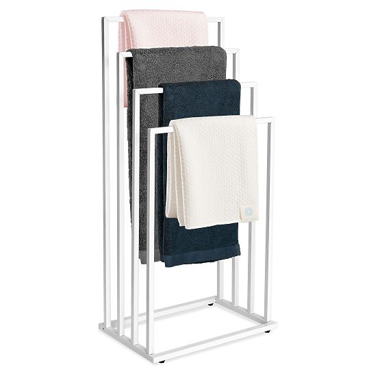 Porta asciugamani con 4 bracci Neli bianco