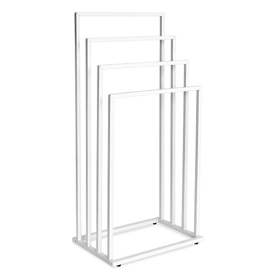 Porta asciugamani con 4 bracci Neli bianco