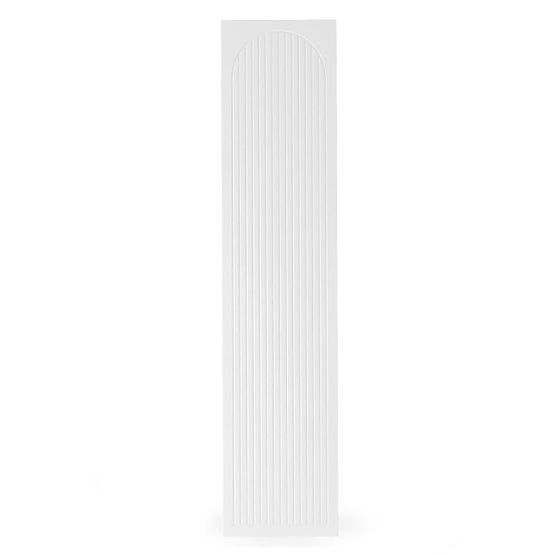 Porta per armadio Neroli, 45,6 cm, scanalature ad arco, bianco, destra