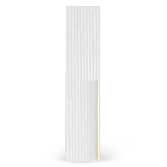 Porta per armadio Neroli, 45,6 cm, scanalature semplici, bianco