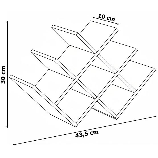 Portabottiglie in bambù SOLARIS naturale