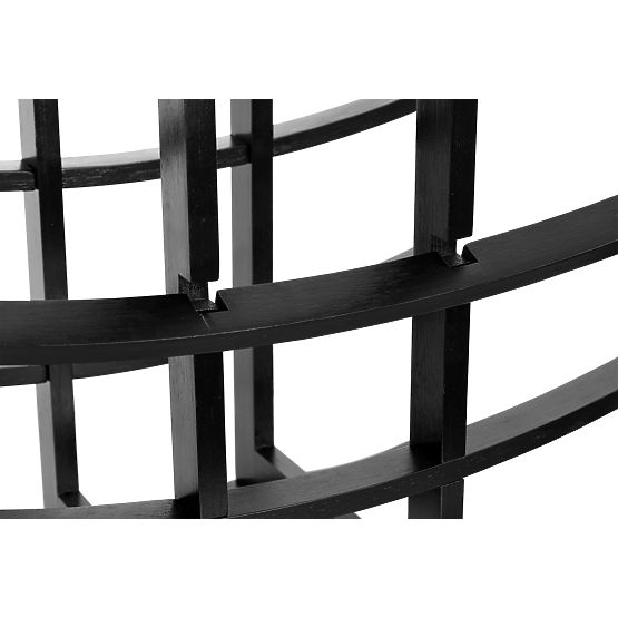 Portabottiglie in bambù Todgar nero