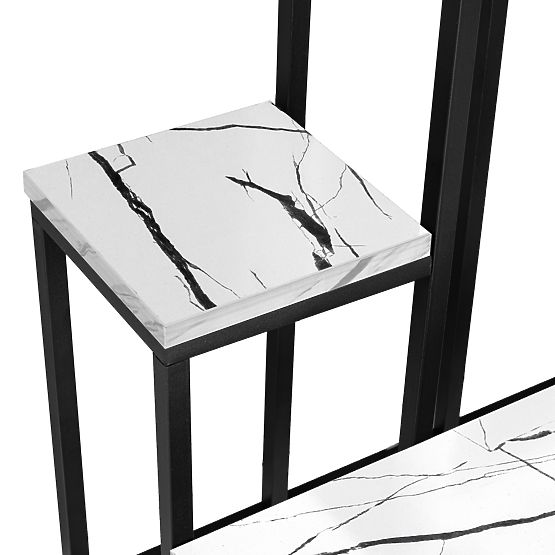 Portafiori ANTIRES marmo bianco in metallo