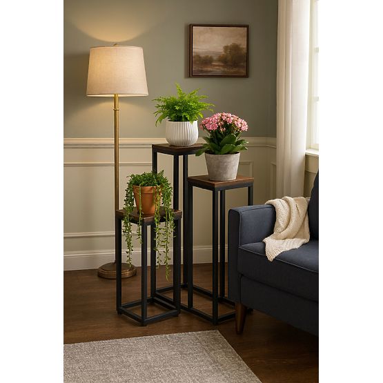 Portafiori con 3 ripiani loft ModernHome