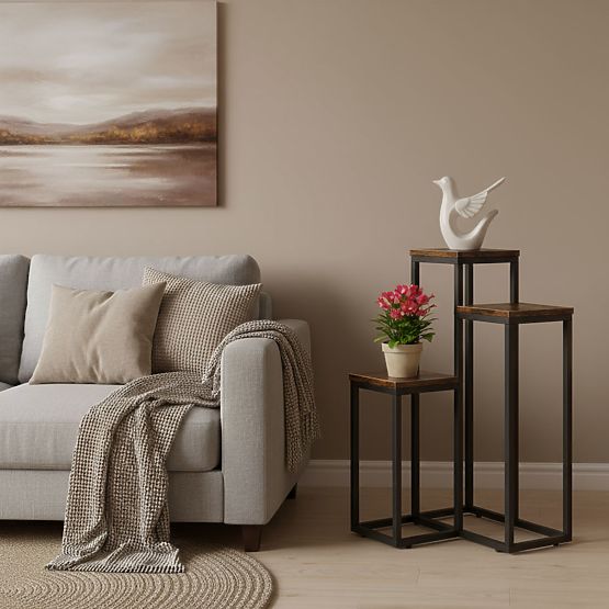 Portafiori con 3 ripiani loft ModernHome