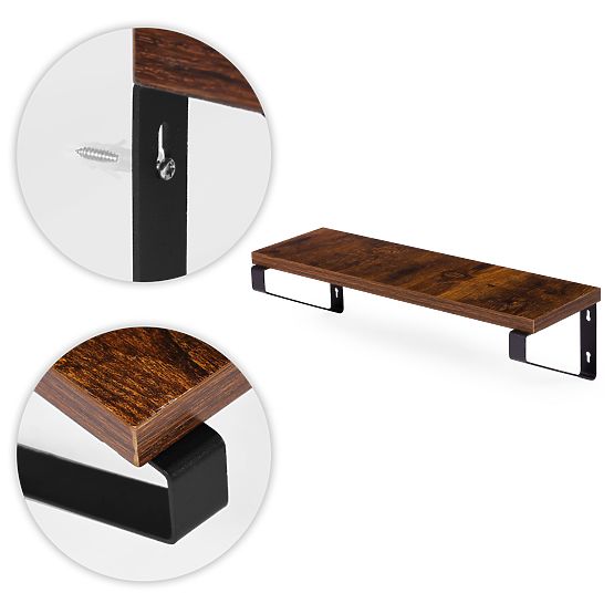 Portafiori da parete con 3 mensole sospese per piante decorazione loft ModernHome