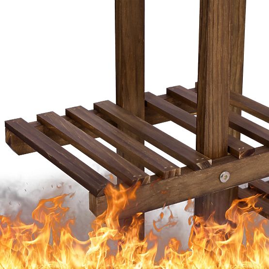 Portafiori in legno Manino a 5 livelli