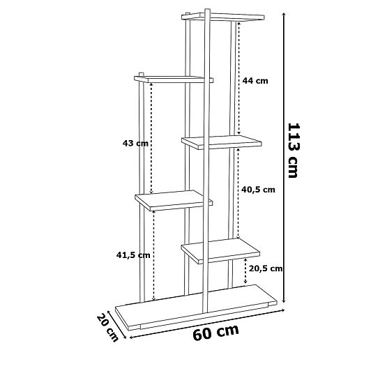 Portafiori in metallo IKER Rustic 6 livelli