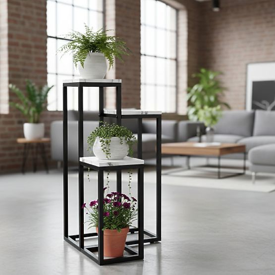 Portafiori Munir marmo bianco