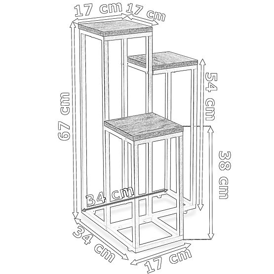 Portafiori Munir marmo nero