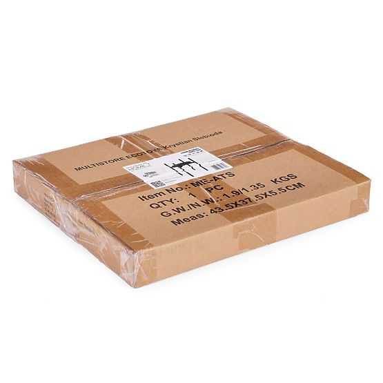 Portafiori, supporto per piante, decorazione, 2 livelli, nero, ModernHome