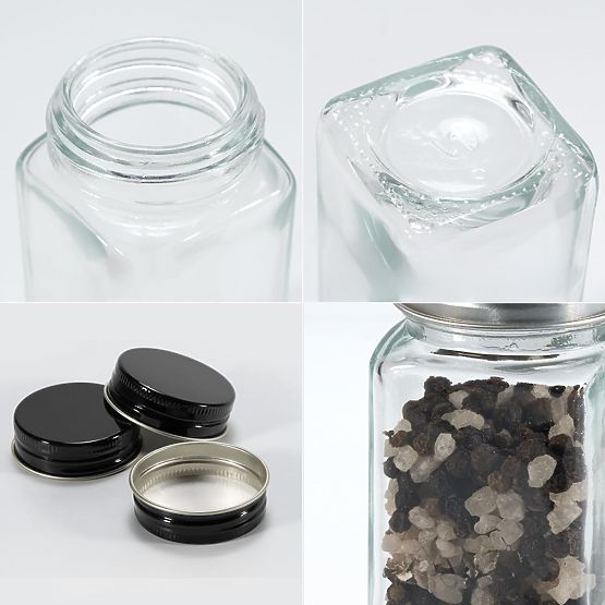 Portaspezie a ripiani ENELDO 24 vasetti + 72 etichette