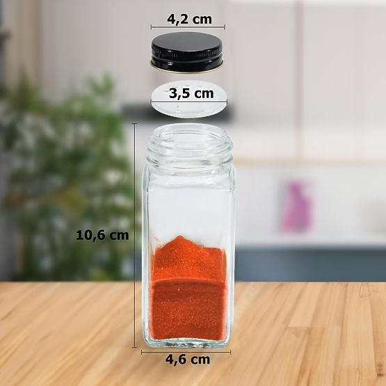 Portaspezie a ripiani ENELDO 24 vasetti + 72 etichette