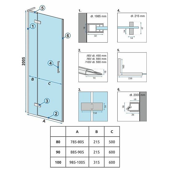 Porte doccia Rea Hugo 100 Rame Spazzolato