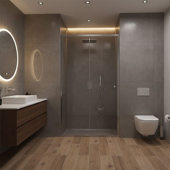 Porte doccia Rea Primo Slide 100 Cromo