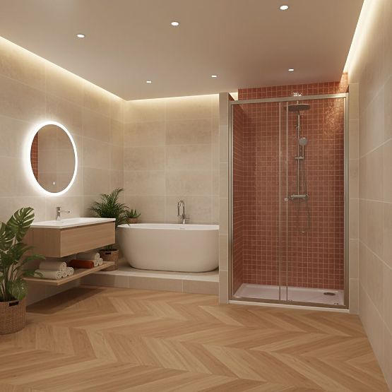 Porte doccia Rea Primo Slide 110 Cromo