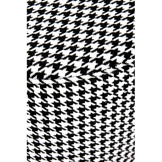 Pouf ARUNA nero/bianco/oro (1p=1pz)