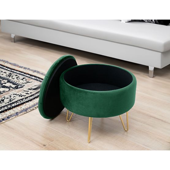 POUF CARO VERDE BOTTIGLIA