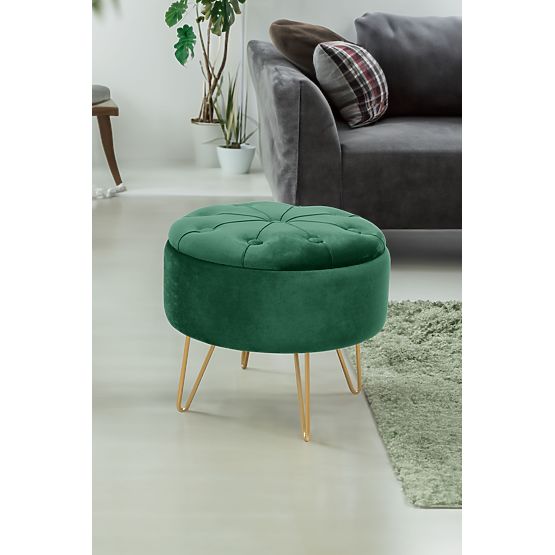 POUF CARO VERDE BOTTIGLIA