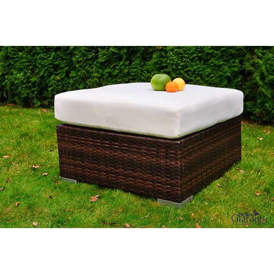 Pouf da giardino in tecnorattan