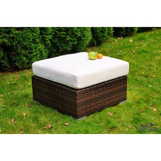 Pouf da giardino in tecnorattan