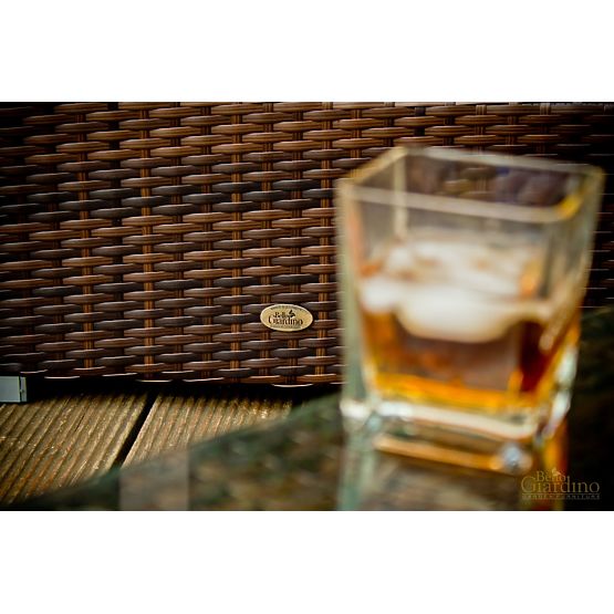 Pouf da giardino in tecnorattan