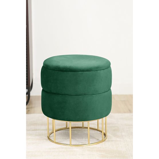 POUF ELZA VERDE BOTTIGLIA