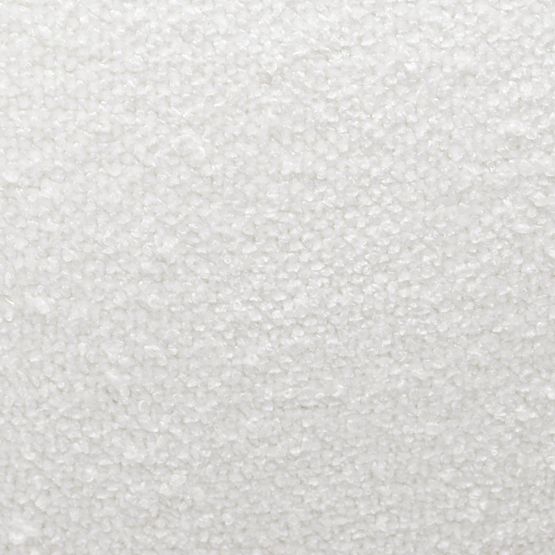 Pouf imbottito Bloop, rotondo, bianco