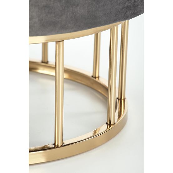 Pouf MINTY grigio / oro (1p=1pz)