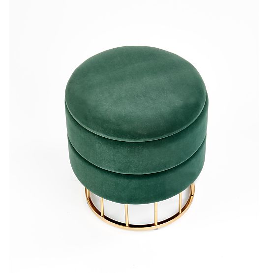 Pouf MINTY verde scuro / oro (1p=1pz)