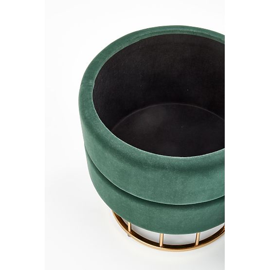 Pouf MINTY verde scuro / oro (1p=1pz)