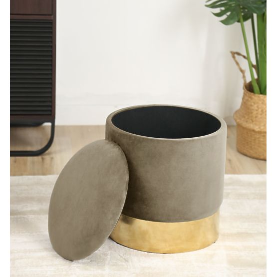 POUF ORO BEIGE