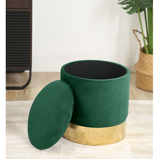 POUF ORO VERDE BOTTIGLIA