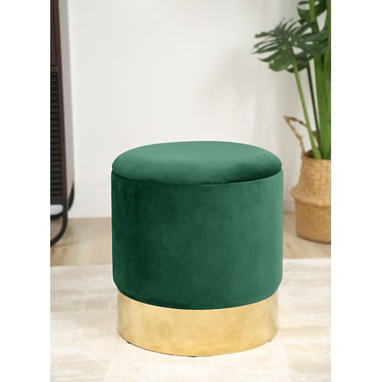 POUF ORO VERDE BOTTIGLIA