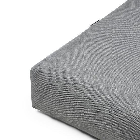 Pouf per set angolare da giardino Vacuum con copertura, grigio