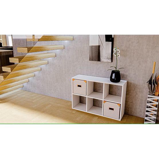 Scaffale 2x3 - bianco