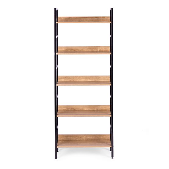 Scaffale alto loft 5 ripiani metallo MDF ModernHome