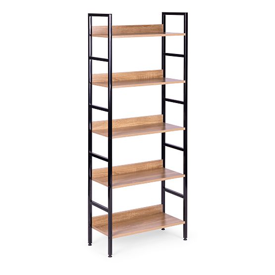 Scaffale alto loft 5 ripiani metallo MDF ModernHome