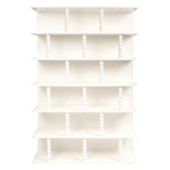 Scaffale alto Perla, bianco, supporti a sfera