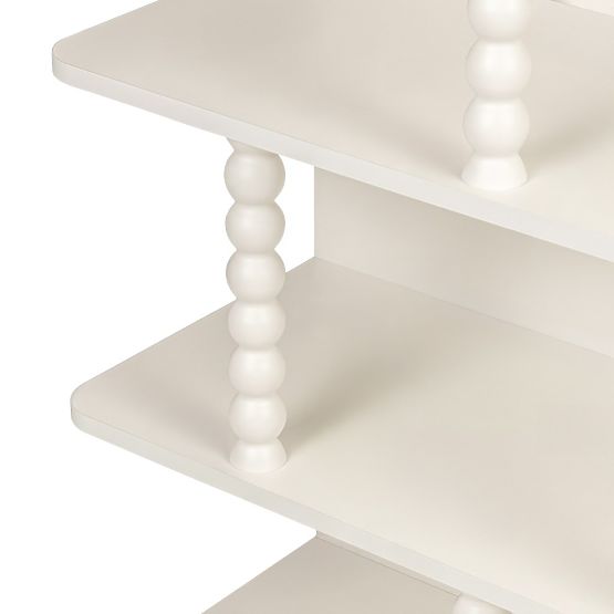 Scaffale alto Perla, bianco, supporti a sfera