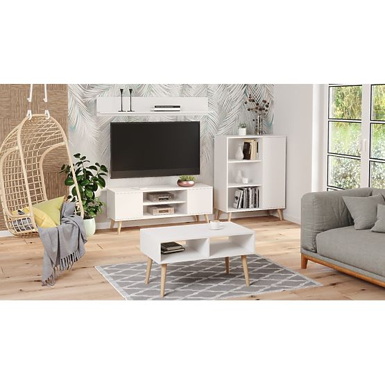 Scaffale armadio Fondi bianco, stile scandinavo