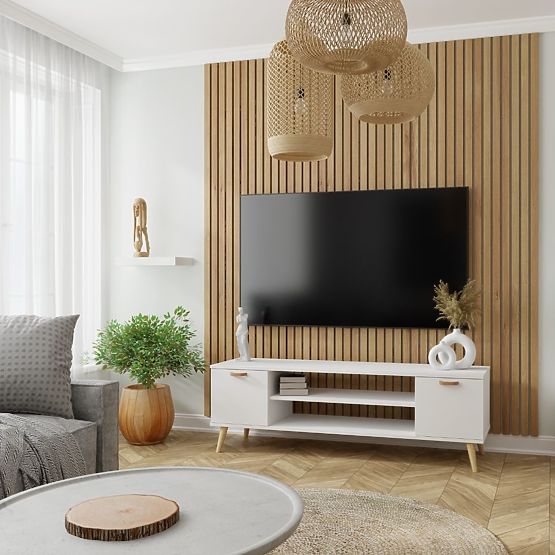 Scaffale armadio Fondi bianco, stile scandinavo