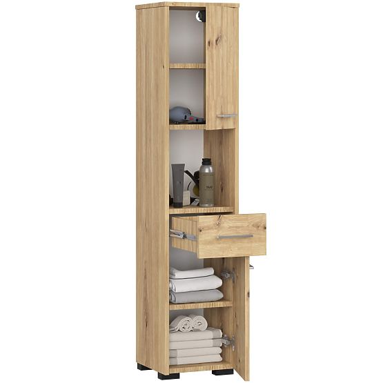 SCAFFALE BAGNO FIN COLONNA 30 2D 1SZ 1W 140cm PK ARTISAN