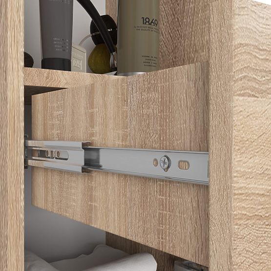 SCAFFALE BAGNO FIN COLONNA 30 2D 1SZ 1W 140cm PK SONOMA