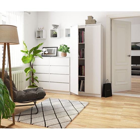 SCAFFALE CHIUSO R80 2D 8P CLP BIANCO