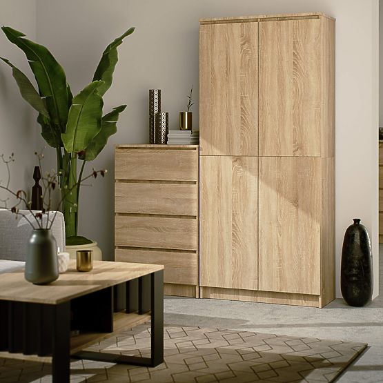 SCAFFALE CHIUSO R80 2D 8P CLP ROVERE SONOMA