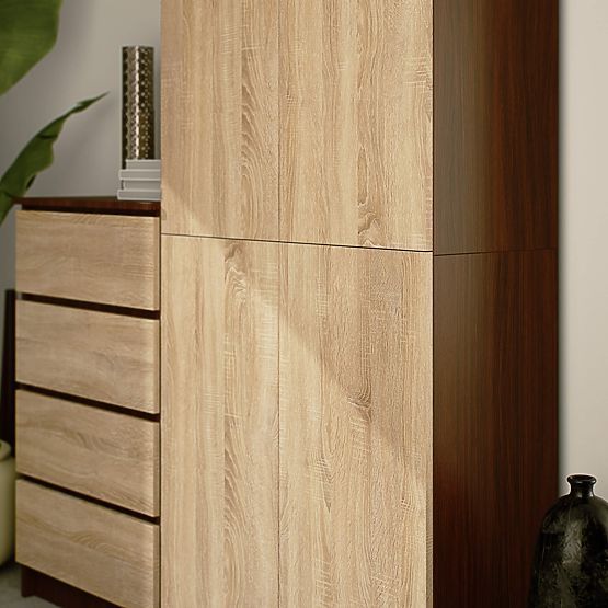 SCAFFALE CHIUSO R80 2D 8P CLP WENGE / SONOMA