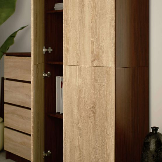 SCAFFALE CHIUSO R80 2D 8P CLP WENGE / SONOMA