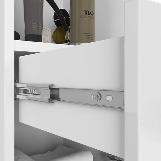 SCAFFALE DA BAGNO FIN 2D 1SZ 1W PK BIANCO / LUCIDO BIANCO